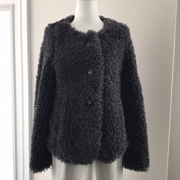 NEW Grey faux fur jacket - Picture 2 of 7